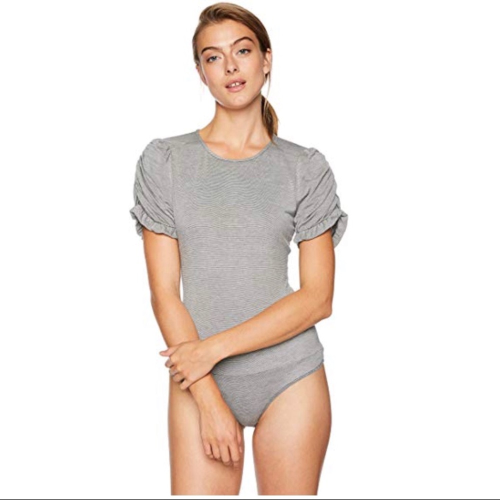 BCBGeneration Puff Sleeve Bodysuit